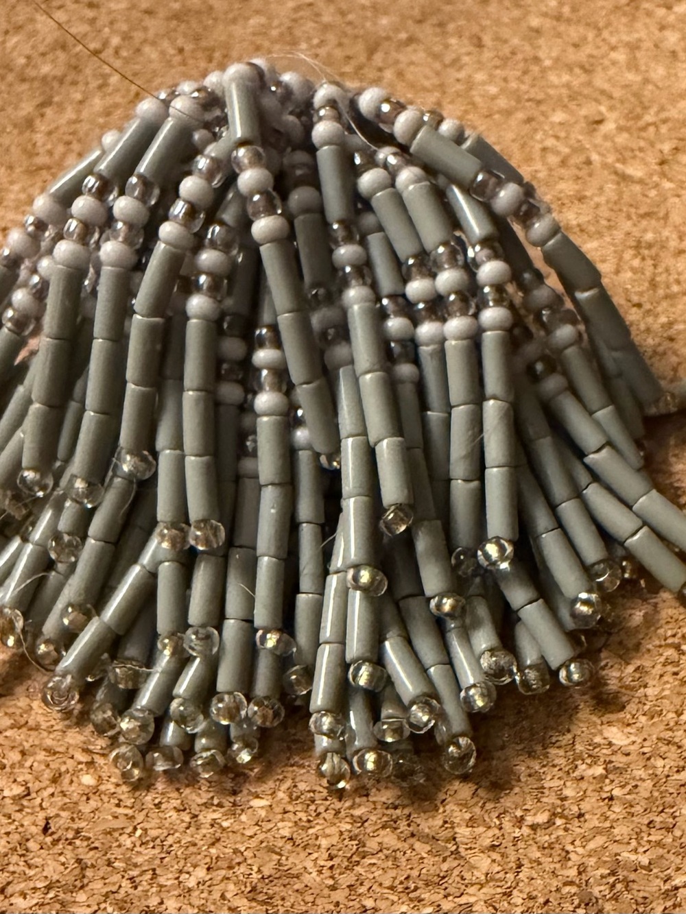 Mignonne Gavigan Gray Tassel Post Earrings